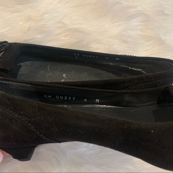 Stuart Weitzman suede kitten heeled flats - Picture 4 of 4